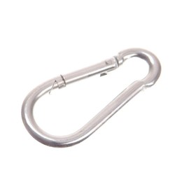 Faithfull FAICHFBS80 80 mm (8 mm Dia) Fire Brigade Snap Hook (Pack of 2), Silver