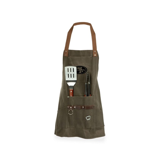 PICNIC TIME San Francisco 49ers BBQ Apron with Tools &