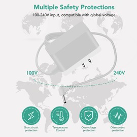 Power Adapter for Babysense Video Baby Monitor Compatible with Babysense HDS2 Monitor Charger(Only Compatible with HDS2 Model)