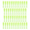 50 Pcs Soft Plastic Single Color Lures with a Lively