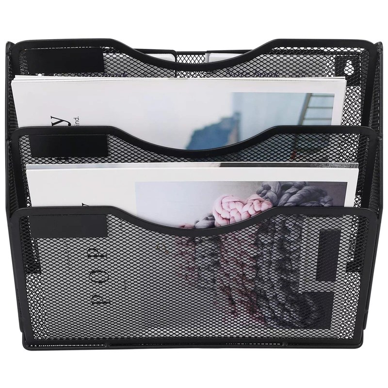 EasyPAG 3 Pockets Mesh Hanging Wall File Holder Organizer Wall