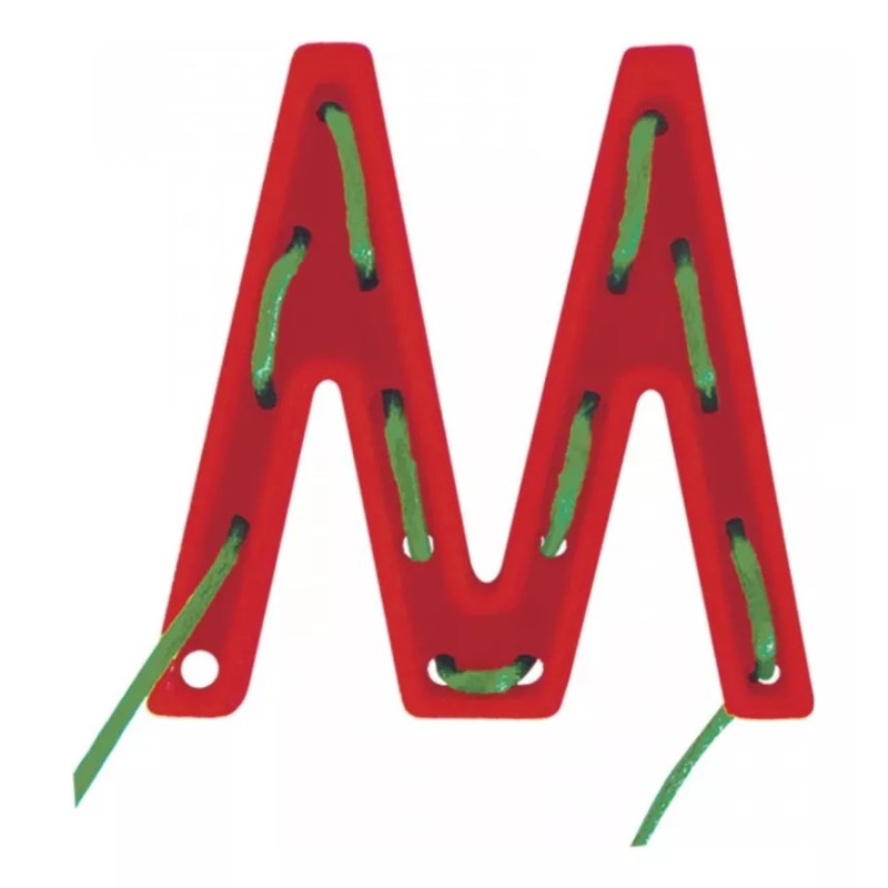 Hacer y Aprender Abc Ensarta, Abecedario Ensartable Con 192pzs. Didáctico