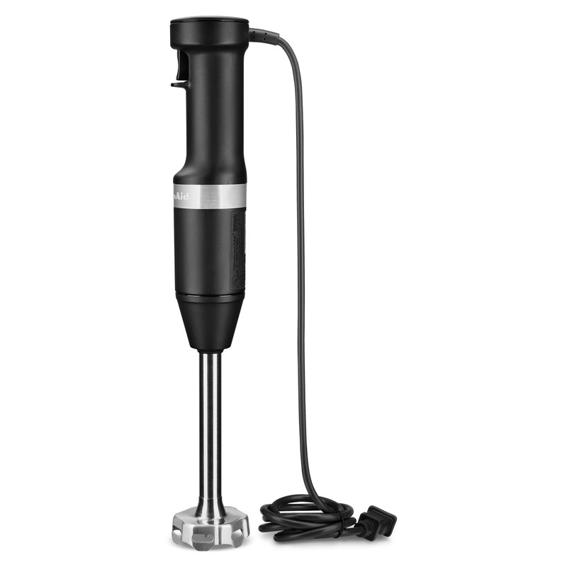 KitchenAid Variable Speed Corded Hand Blender with Accessories, Black Matte,