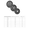 Power Extreme Weight Training Discs with Grip Recess, 51 mm,