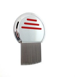 New Rid Head Lice Metal Comb Nit Stainless Steel Teeth Terminator Free S&H RED