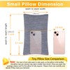 1 MIDDLE ONE 2 Pack Small Pillow, Cooling Memory Foam
