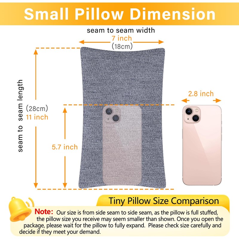 1 MIDDLE ONE 2 Pack Small Pillow, Cooling Memory Foam