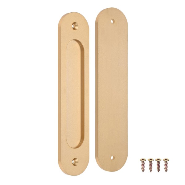M METERXITY 2-Pack Recessed Finger Pulls, 7 Inch Aluminum Alloy