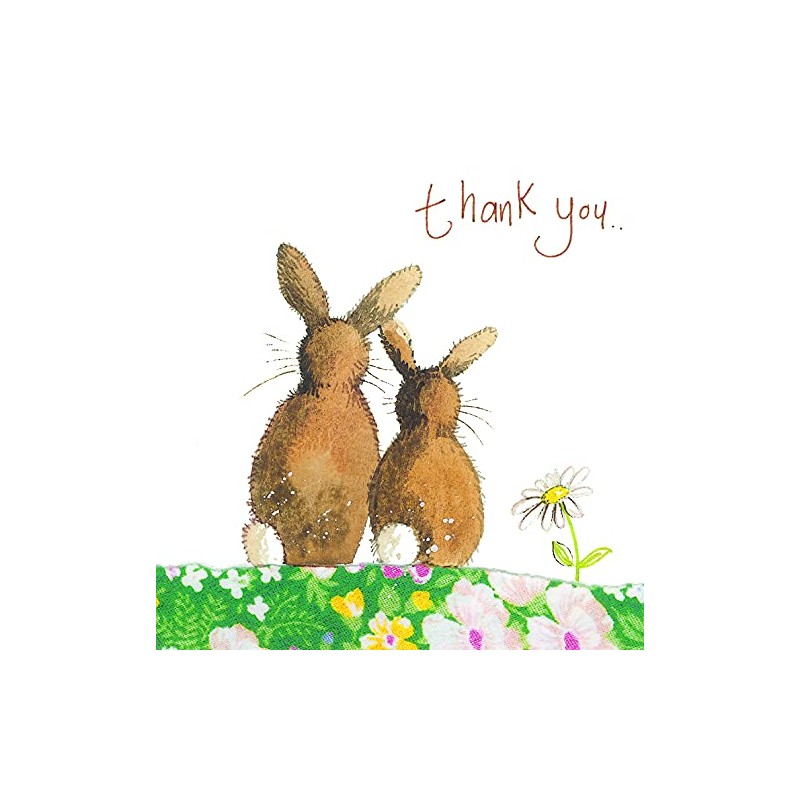 Alex Clark Thank You Rabbit Card