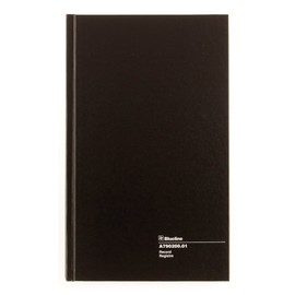 Blueline Record Book 12.5x7.875-Inch 200 Pages, Black (A790200.01)