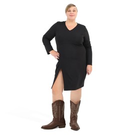 mysoft Women's Wide Calf Cowboy Boots Pull-On Mid-Calf Embroidered Pointed Toe Retro Western Boots