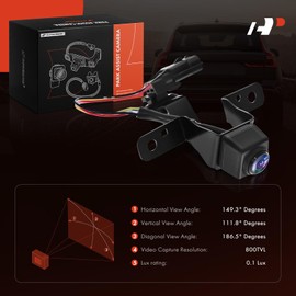 A-Premium Park Assist Camera Rear View Backup Reverse Camera Compatible with Select Nissan Model - 2017 2018 2019 2020 Rogue - Replace# 284F16FL1A