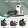 RayLove Double Eyeglasses Pouch with Carrying Strap PU Leather Soft