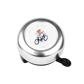 NKlaus 16207 Bicycle Bell for Boys 5.5 cm Silver with Guardian Angel Motif