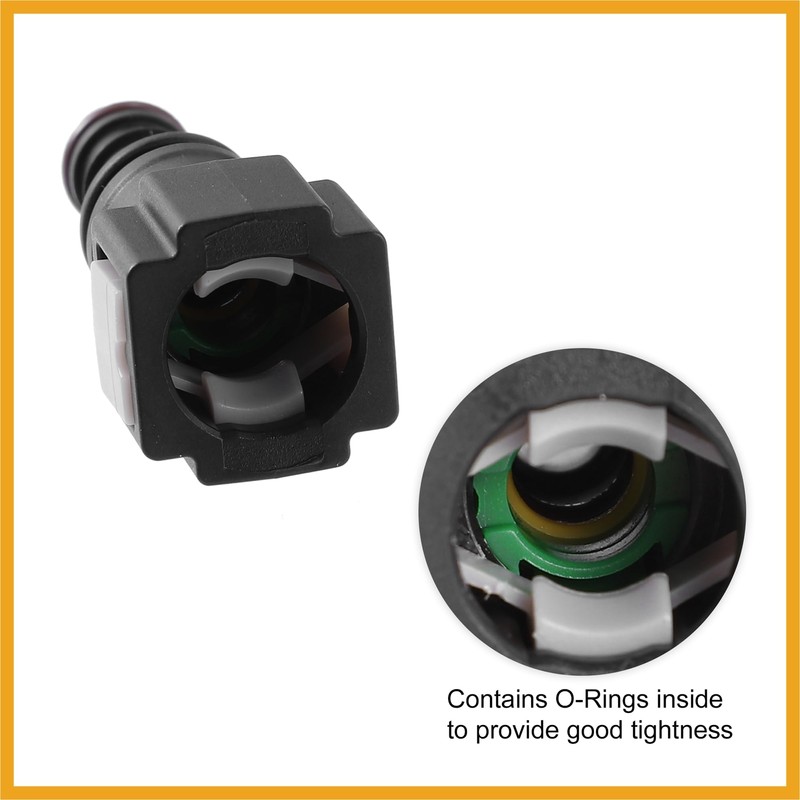 Partuto 2 Set 1/4" 6.3mm SAE to 5/16" 8mm Nylon