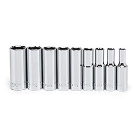 Crescent 9 Piece 3/8" Drive 6 Point Deep SAE Socket Set - CSAS6N