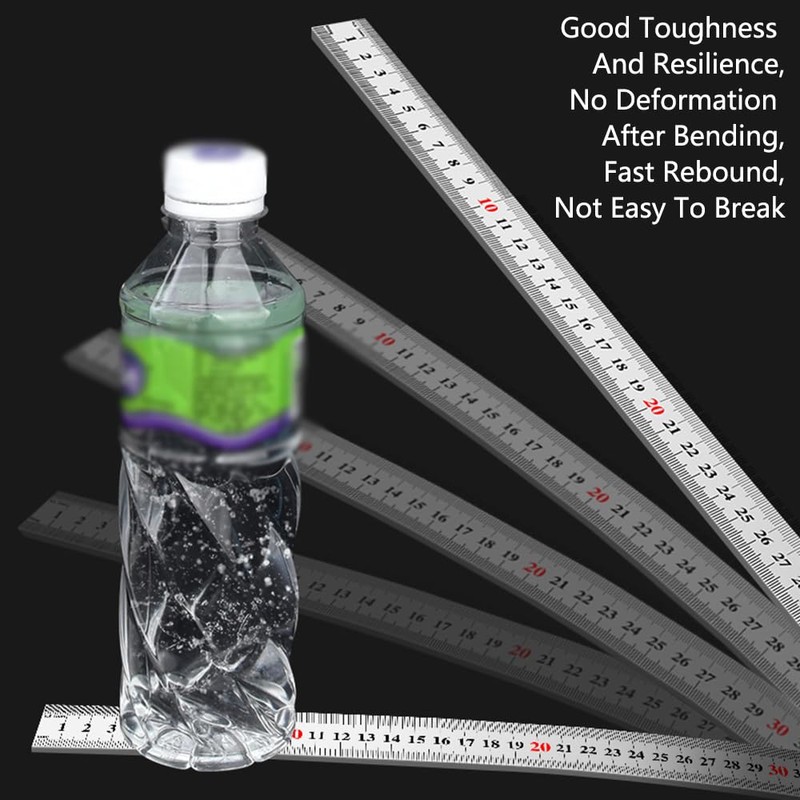 Stainless Steel Rulers, 2 Pack 20cm Metric Imperial Precision Ruler