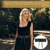 Taillengürtel Damen breit, elastische Stoffe, hochwertiges PU-Leder, zwei Farben, 1er