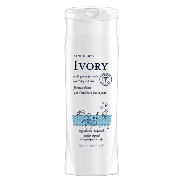 Ivory Original Scented Body Wash, 3 Ounce Travel Size