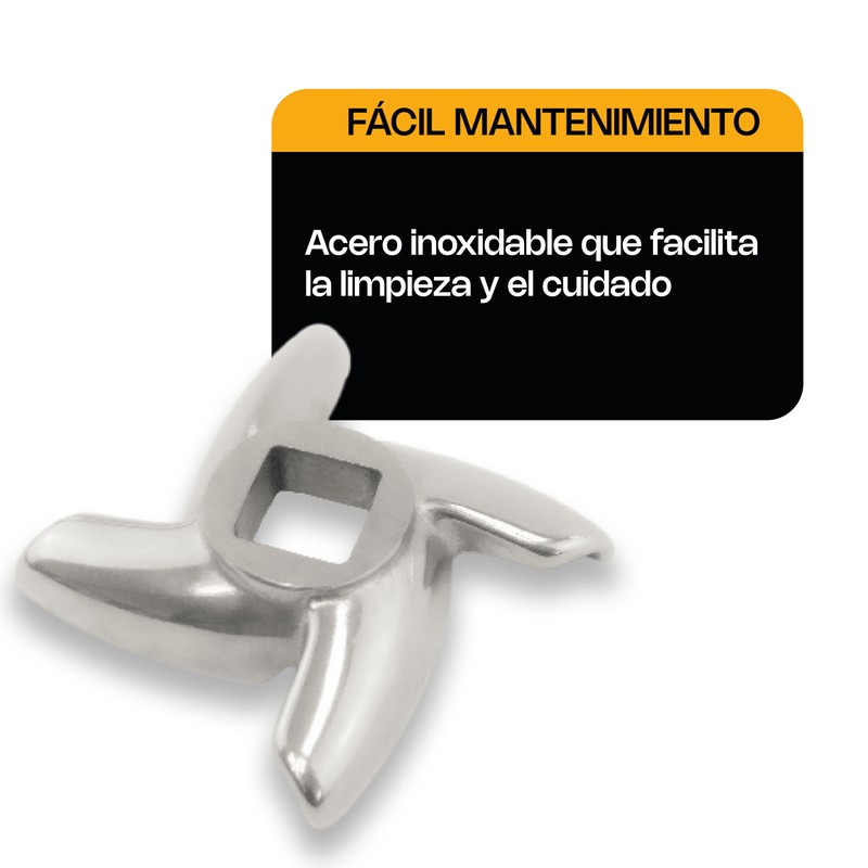 RHINO, Navaja para Molino de 12, Fabricada en Acero Inoxidable,