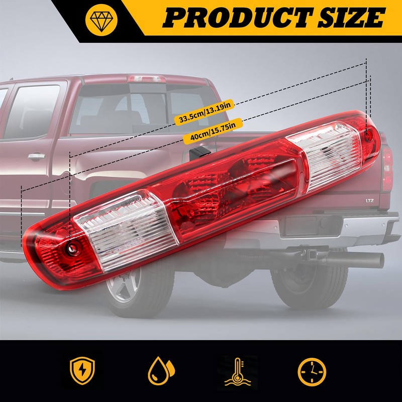 Jecoupoon 3rd Third Brake Light Cargo Lamp High Mount Stop