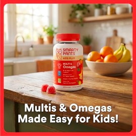  SmartyPants Clean Label Certified Kids Multi & Omega-3 Gummies (60ct)
