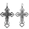NKlaus 925 sterling silver cross orthodox crucifix pendant faith symbol