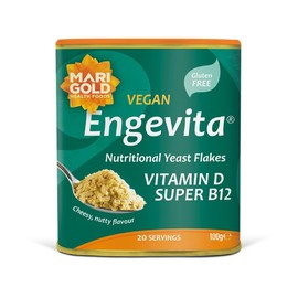 Marigold Health Foods Marigold Health Foods Engevita Nutritional Yeast Flakes Vitamin D & Super B12 - Gluten Free - Vegan 100g