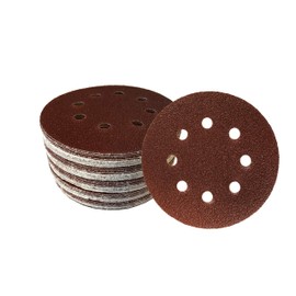 Goodway 50 Velcro Sanding Discs Diameter 125 mm Grit 40 8-Hole for Eccentric Sanders High-Quality Sanding Sheets Sanding Discs Eccentric Sandpaper Eccentric
