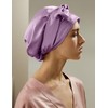 LilySilk 100% Mulberry Silk Sleep Cap Womens Natural Silk Bonnet