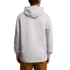 MARMOT Men's Galen Hoody Sweatshirt - Cozy Quilted Pullover with Hood, Light Grey Heather, Large