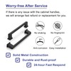 ASKANO 10 Pack 5 Inch Hole Centers, Matte Black Cabinet