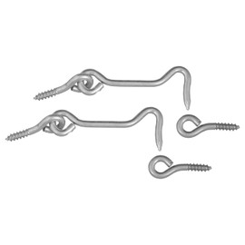 National Hardware N117-952 V2000 Hooks & Eyes in Zinc plated, 2 pack,2-1/2 Inch