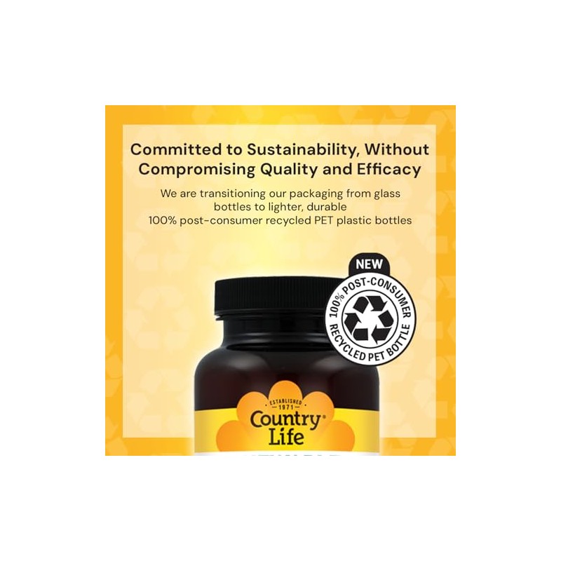COUNTRY LIFE Chelated Magnesium Tablet, 180 Tablets