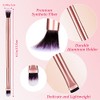 24 Pcs Eyeshadow Smudge Brush 2 in 1 Eyeshadow Brush