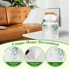Watercolor Greenery Eucalyptus Leaves Tissue Box Cover Square Leather Tissue