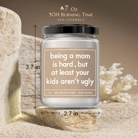 Gifts for Mom - Funny Mom Birthday Gifts - Birthday Gifts for Mom - Mother's Day Gifts, Christmas Gifts for Mom - 7 oz Lavender Scented Candle