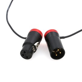 ZBLZGP Red 50cm XLR Male to Female Audio Line Cable for Microphone and Sound Devices