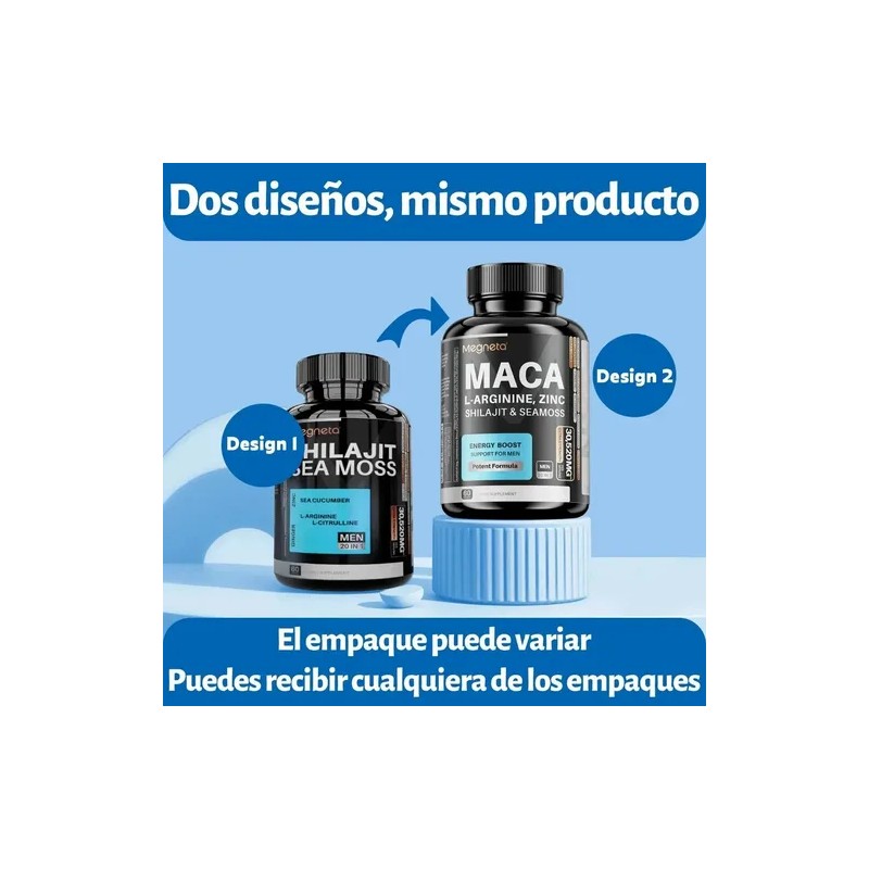 Suplemento Con Maca Y Larginina Energía Y Rendimiento 60cáp