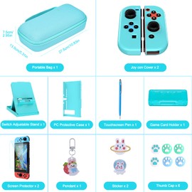 NS Switch Accessories Bundle, Blue, Modern