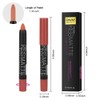 evpct DNM 1Pcs Light Yellow Brown Matte Lipstick and Lip