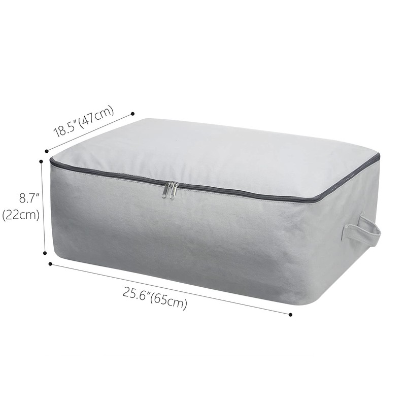 2PCS Durable Cotton Canvas, Soft Space Save Storage Bag Wardrobe