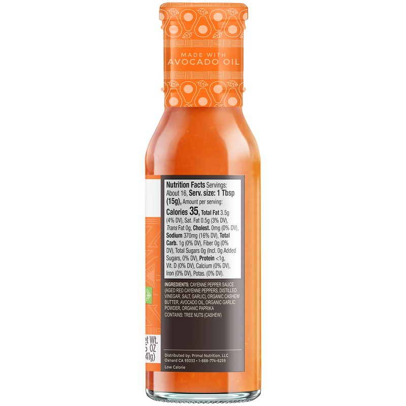Primal Kitchen No Dairy Buffalo Sauce, Made with Real Ingredients