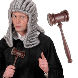 NET TOYS Judge Hammer Auction Hammer Judge Hammer Action Court Hammer Professor Knocker Lawyer Costume Accessory Carnival Costumes Accessories