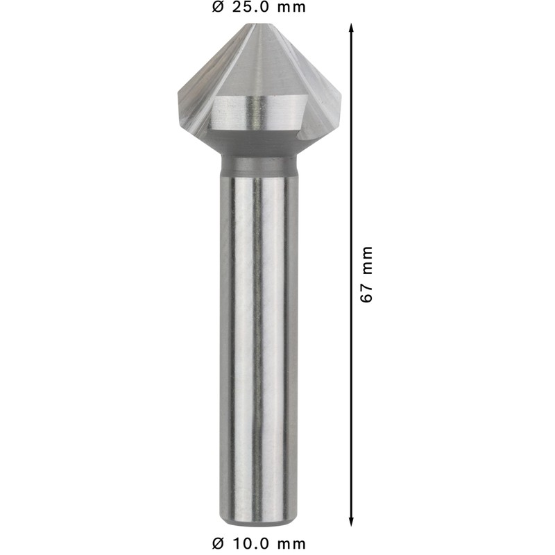 Bosch 1 x PRO Soft Metal HSS Countersink (for Aluminium,