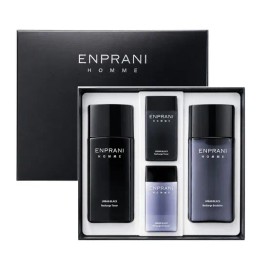 Enprani Homme Urban Black Special Basic 2-piece Set/Toner Emulsion Men's Cosmetics Gift / 엔프라니 옴므 어반블랙 스페셜 기초 2종 세트/토너 에멀전 남성화장품 선물용