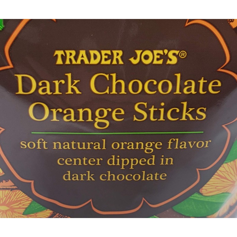 Trader Joe's Dark Chocolate Orange Sticks 10 oz (Pack of