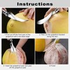 Klyuqoz Grapefruit Knife Curved Serrated, Grapefruit Knife Pack of 2,