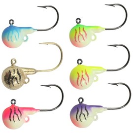 Northland Tackle Fire-Ball Jig - 1/8Oz - 6/Card - Assorted