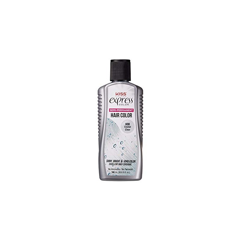 Kiss Express Color #K00 Semi-Permanent Crystal Clear 3.5oz (6 Pack)
